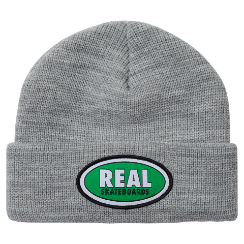 Real Oval heather green Beanie