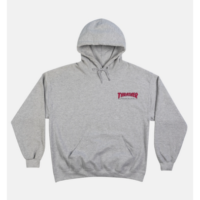 Thrasher Outlined Logo gray Hoodie
