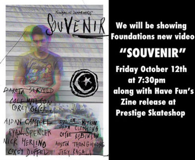 Foundation's "Souvenir" Showing and Have Fun zine release