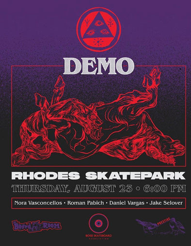 WELCOME DEMO August 23rd 6pm Rhodes Skatepark