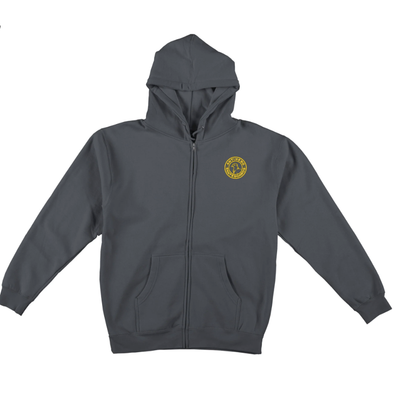 ANTIHERO BASIC PIGEON ROUND EMB. ZIP char HOOD