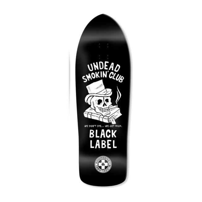売り切れ必至！ Label Black UNDEAD Skateshop Prestige – Deck 10.25 CLUB SMOKING スケートボード