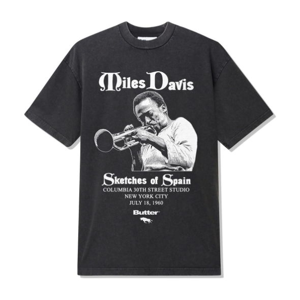 Butter Sketches Of Spain washed black Tee