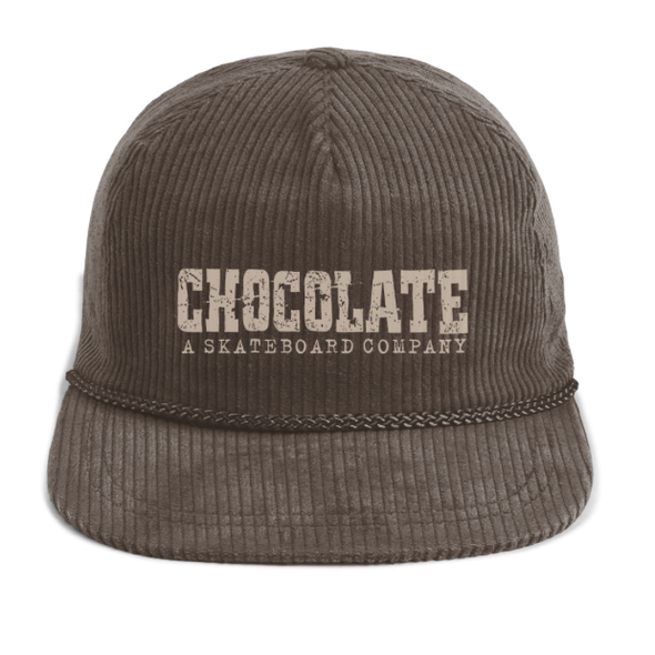 Chocolate Western Cord 5 Panel Hat