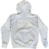 Prestige Skate Shop white on ash Pullover Hoody