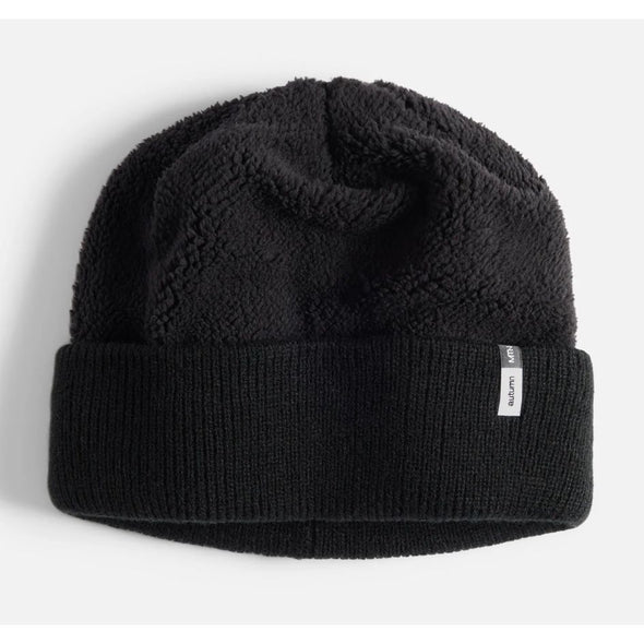 Autumn 26 Reverse Fleece black Beanie