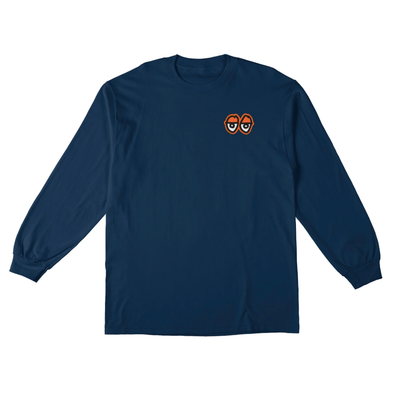 KROOKED STRAIT EYES L/S navy Tee