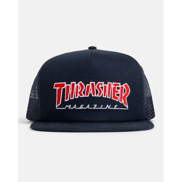 Thrasher Outlined trucker navy Hat
