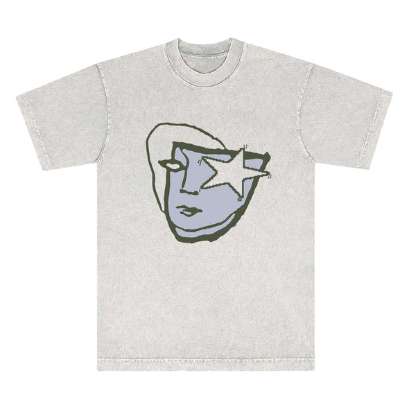 Quasi Masq limestone Tee