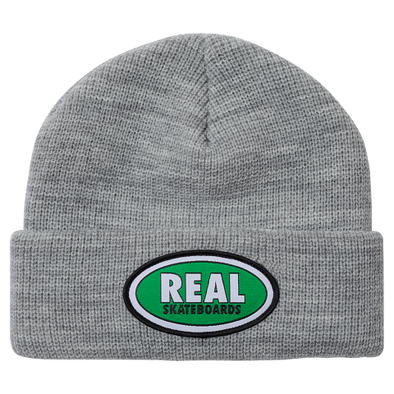 Real Oval heather green Beanie