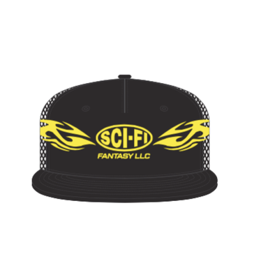 Sci Fi Fantasy Origin Mesh black Hat