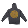 Spitfire Classic Swirl Overlay charcoal Zip Hoody