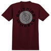 Spitfire Classic 87 Swirl Fill burgandy Tee