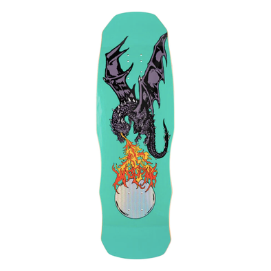 Welcome FIREBREATHER ON DARK LORD TEAL 9.75 Deck
