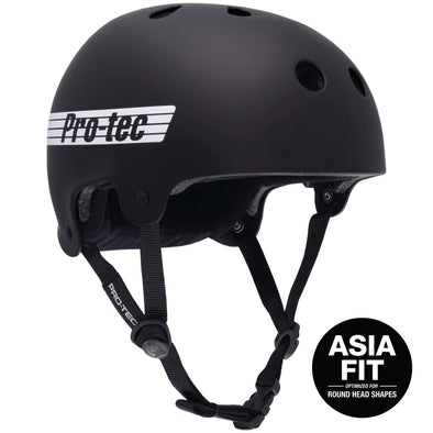 Pro Tec Low Pro Old School Certified Matte black Helmet