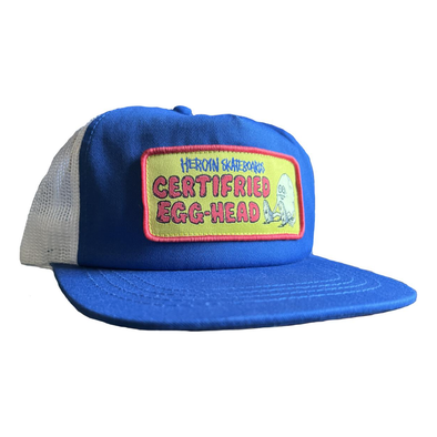 Heroin Certifried Blue Trucker Hat