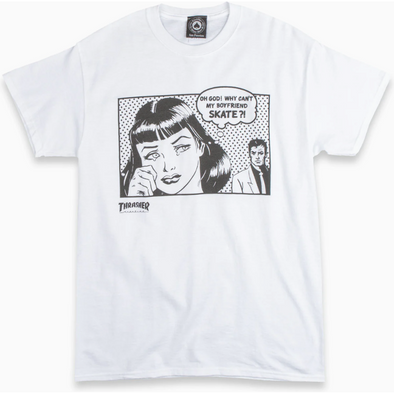 Thrasher Boyfriend white Tee