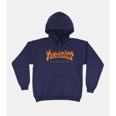 thrasher Inferno navy blue Hoodie