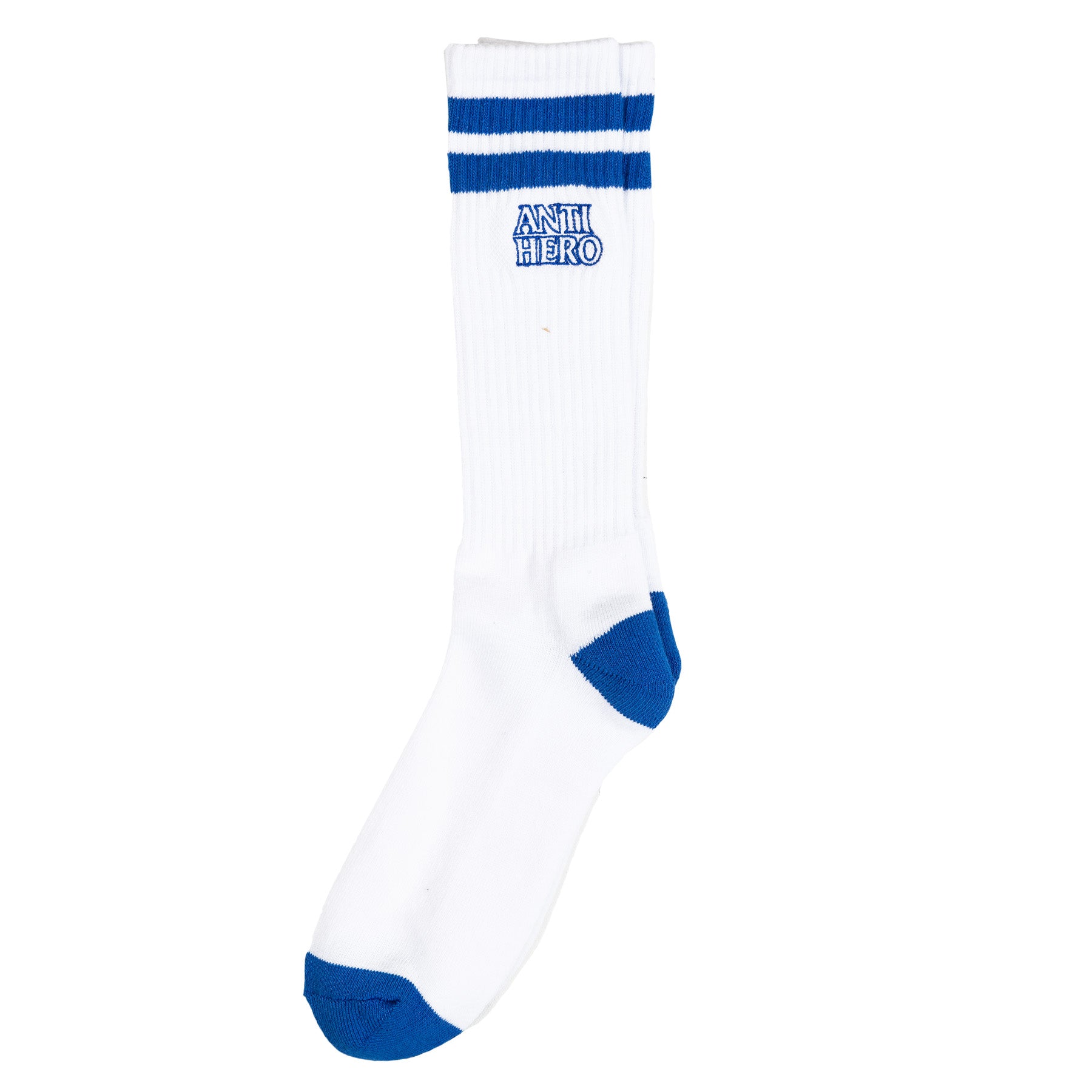 Anti Hero Black Hero Outline white blue Sock – Prestige Skateshop