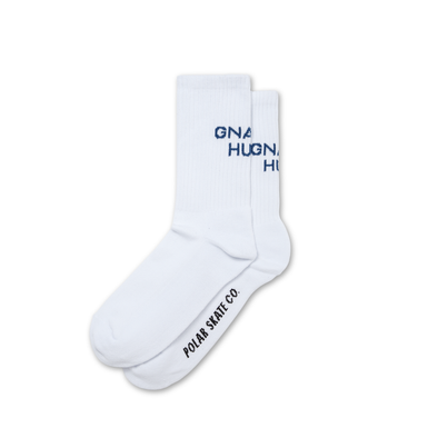Polar Gnarly Huh white Socks