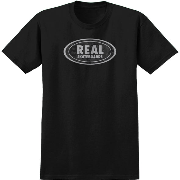 Real Oval black gray Tee