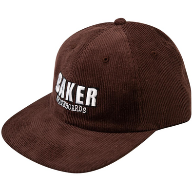 Baker Logo Brown Cord Hat