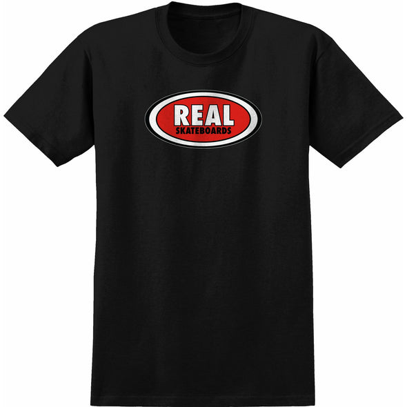 Real Oval black red Tee