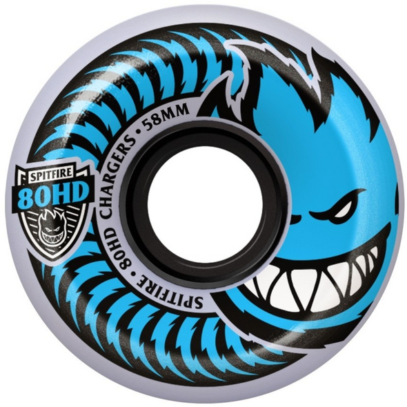 Spitfire 80HD Charger Conical Full Blue Cruiser Wheels