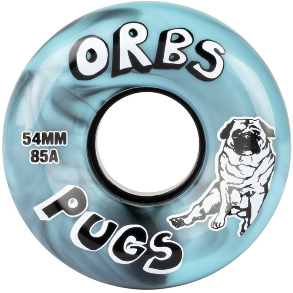 Orbs Pugs Black/Blue 54mm Cruiser Wheels