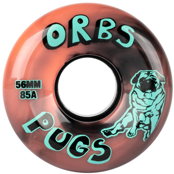 Welcome Orbs Pugs coral black 56mm Wheel